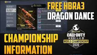 Call of Duty Mobile FREE HBRa3 Dragon Dance || Call of duty Mobile Championship Stage 2 Information