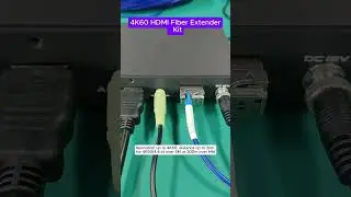 4K60 Fiber Optic Extender, LC, Single mode cable to 2km #FiberOptic #HdmiExtender