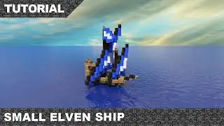 Minecraft Small Elven Ship Tutorial & Download
