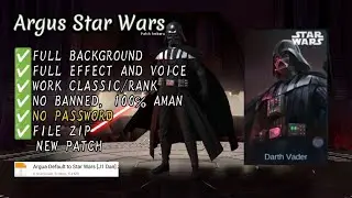 Script Skin Argus Star Wars No Password | Full Effect & Voice | New Patch