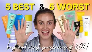 🧴☀️Top 5 BEST & Top 5 WORST sunscreens of 2021 🎉 🍾