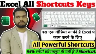 MS Excel all Shortcut key l Ctrl+A to Ctrl+Z  & Ctrl+0 to Ctrl+9 all Shortcut Keys l  Keyboard