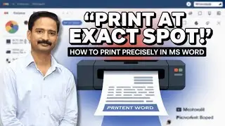 How to Print on a Particular Location of Page in MS Word | Print Text Exactly Where You Want