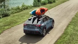 The 2023 Subaru Solterra EV SUV. Love is now electric.