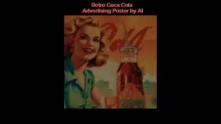 Retro Coca Cola Advertising Poster by AI #ai #futuristic #viral #future #art #meme #best #shorts