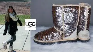 UGG Unboxing | Classic Short Boots | Sparkles Champagne