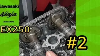 Armado de motor Kawasaki Ninja EX250 | Poner a Tiempo y Cilindros #2