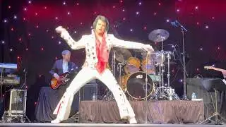 Jimmy Holmes as Elvis at the Brunswick Georgia Elvis Festival 2023