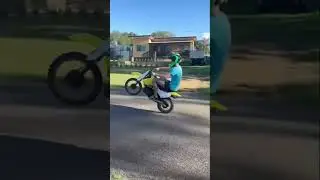 JR80 wheelie #suzuki #JR80 #pitbike #wheelie