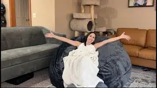 HONEST REVIEW - Oobolt 5 foot bean bag chair!