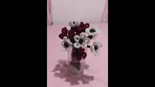 Pipe cleaner flower අත්කම්  නිර්මාණ  ඉගෙනගෙන ඔයත් කරමු  ☝🌸