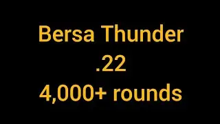 Bersa Thunder 22, 4,000 Rounds And Counting