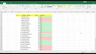 Pass and Fail Formula in Excel: Excel Interview Question