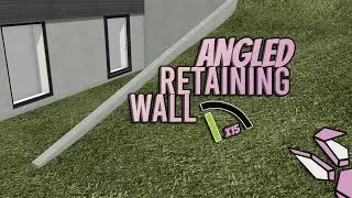 Angled Retaining Wall in Chief Architect X16 - Terrain Video 8