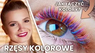 Kolorowe rzęsy do przedłużania! Stylizacja rzęs metodą objętościową krok po kroku | Posh Lashes