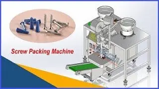 Screw packing machine, plastic anchor counting packing machine