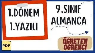 9.Sınıf Almanca 1.Dönem 1.Yazılı +PDF