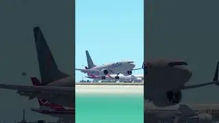 Infinite Flight | UPCLOSE FlyDubai 737MAX8 landing in Male! | #infiniteflight #boeing #737max8 #cool