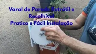 Instala&ccedil;&atilde;o Varal  Retr&aacute;til de Parede para Apto e Casa