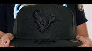 Houston Texans TEAM-BASIC BLACKOUT SNAPBACK Hat by New Era