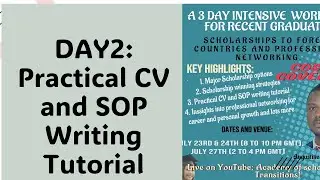 Practical CV and SOP Writing Tutorial