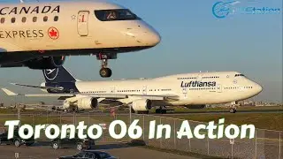 Summer Spotting: International Heavies Off Toronto #lufthansa747 Golden Hour Departure #bigplane 