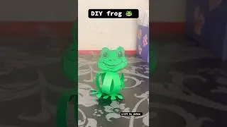 DIY paper frogs 🐸 #trending #craft #diy #craftboxx #frog #paperfrog #toys #song