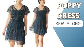 Poppy Dress Sew Along // Sew with Sheer Stretch Mesh
