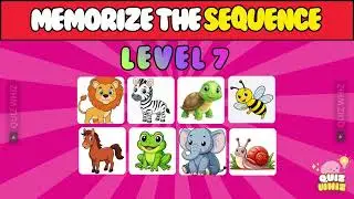 🧠 MEMORY GAME CHALLENGE | Can You Remember the Picture Order? (Levels 1&ndash;15) Episode 1/10
