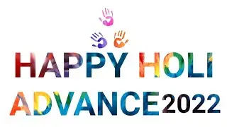 Happy Holi Name Art Video Editing New 2022 #santhoshnagekar