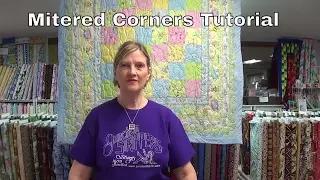 How to Add a Border with Mitered Corners Tutorial from www.junctionfabric.com