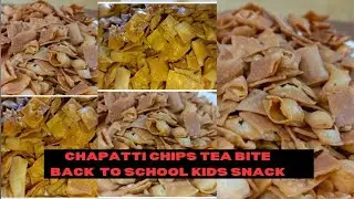 Homemade Crunchy & Crispy Chapati Chips | Wheat Flour Snack Recipe - Long Lasting Tea Bites