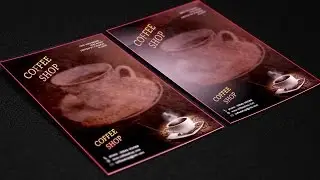Coffee Shop Flyer Design In  Photoshop | Photoshop Tutorial