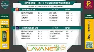 Pomborneit 1st XI v Storm Division One