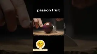 Passion Glass  Fruit ASMR 🥭 Crisp Cutting & Tapping #Shorts | Fruta de Cristal | クリスタルフルーツ