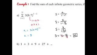 11.4 Sums of Infinite Geometric Series