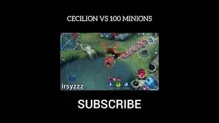 cecilion (200 stack) vs 100 minions