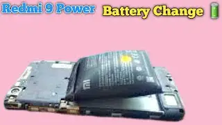Redmi 9 Power Battery Change 🔋 | Redmi Battery Problem | Waseef Official 