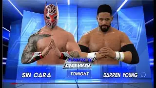 WWE 2K17 Бой между Син Карой и Дарреном Янгом