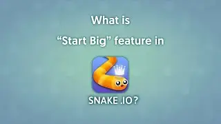 Snake.io Tutorial iOS - How to start Big