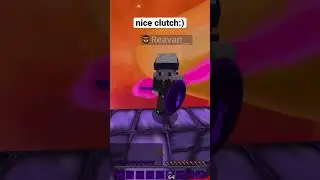 nice clutch in minecraft #minecraft #reduce #clutch #mlgrush #shorts
