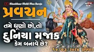 Pravachan//તમે ધૂણો છો,તો દુનિયા મજાક કેમ બનાવે છે??//(રહેણી-કહેણી ની વિશેષ સમજ)//BAREJA DHAM 🚩