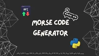 Generate Morse Code