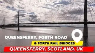 Forth Bridges Drone Footage - 4K Stunning Aerial Views of Scotland's Iconic Landmarks