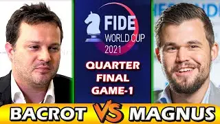 MAGNUS Sacs his Queen to beat BACROT | Quarterfinal | FIDE World Cup 2021