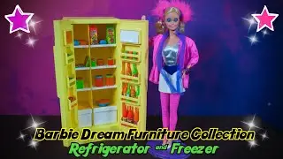 Barbie Dream Furniture Collection - Refrigerator & Freezer (Vintage Adult Collectors)