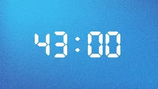 43 Minute Timer to Think Clearly. Create Boldly. Flow Forward | Aqua Blue Edition | NX