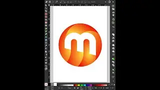 quick M monogram logo in #inkscape