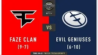 Faze Clan vs Evil Geniuses | CWL Pro League 2019 | Division A | Week 8 | Day 3