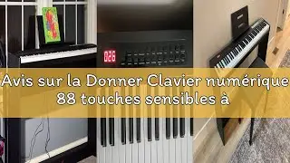 Avis sur la Donner Clavier num&eacute;rique 88 touches sensibles &agrave; la v&eacute;locit&eacute; avec support amovible, piano